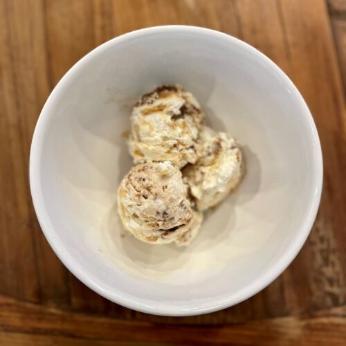 pecan pie ice cream bowl